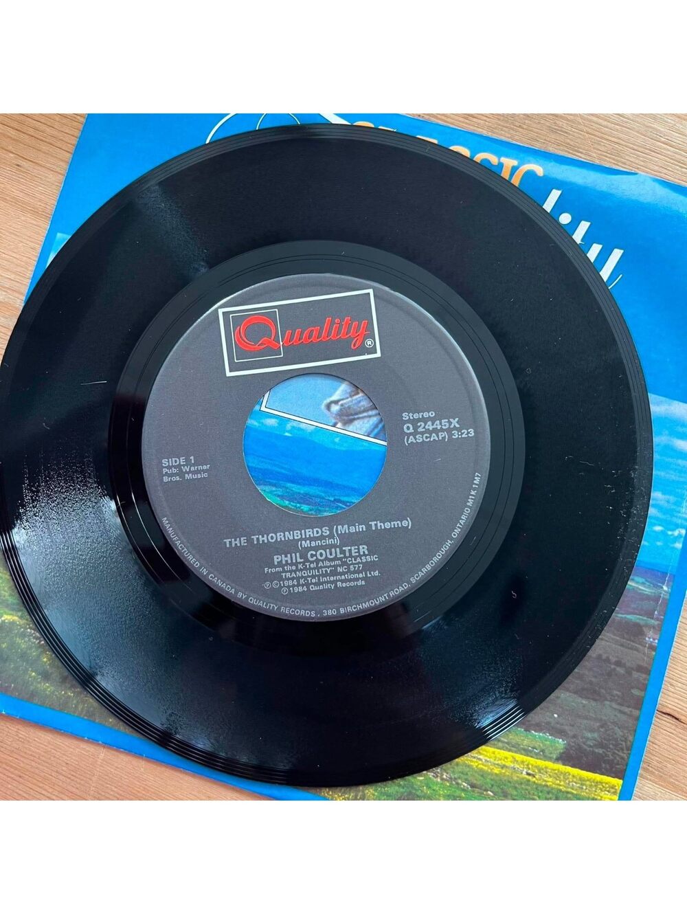Phil Coulter - The Thornbirds(Main Theme)/The 'Derry Air 45rpm VG+ R08